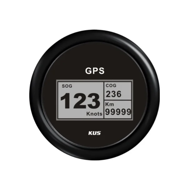 KUS FARTSMLER GPS DIGITAL 85MM sort/sort