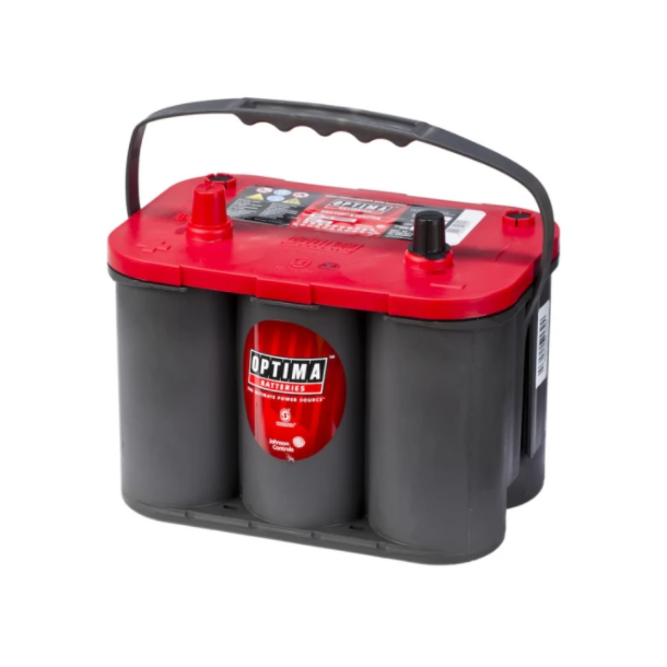 Optima Batteri Red Top 12V 50Ah 815CCA +Venstre AGM 12V / 50Ah CCA 815A 254x174x195mm