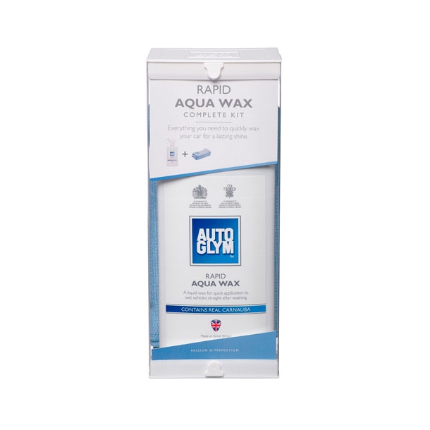 Autoglym Rapid Aqua Wax Kit, 500 ml. Ekspressvoks for bil og bt.