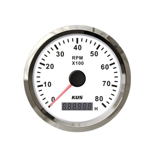 KUS TURTELLER 0-8000 hvit/rustfritt